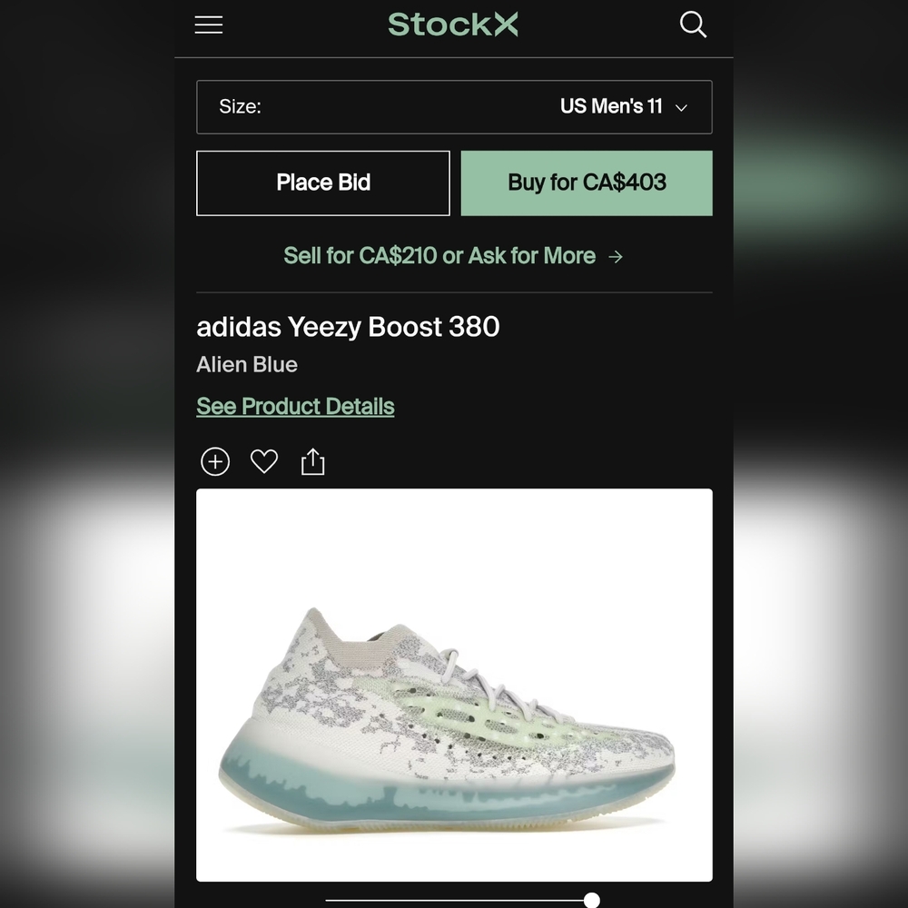 Adidas Yeezy Boost 380 Alien Blue